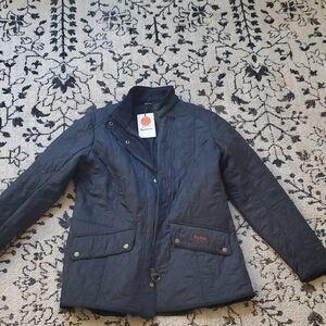 Barbour Women's Navy Quilted Utility Jacket